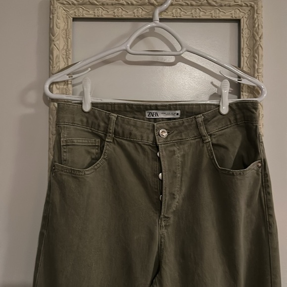 ZARA | Denim Khaki Pants - Picture 5 of 13